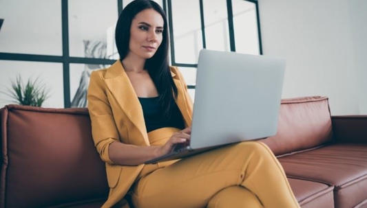 person using a laptop